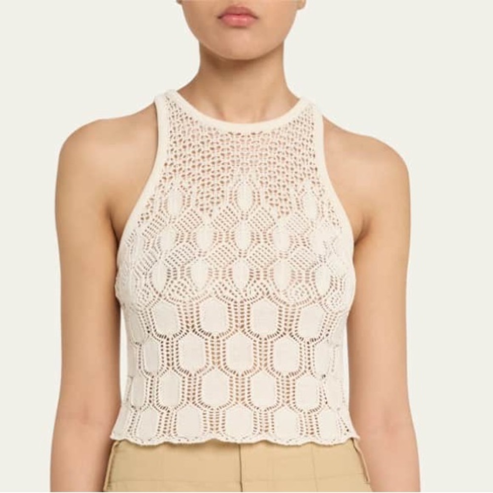 A.L.C. Rosa Crochet Tank Top XS/TP